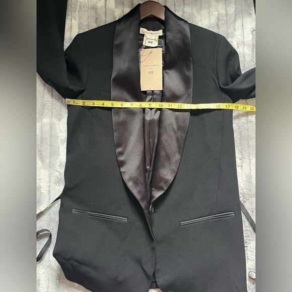 Isabel MARANT pour H&M Wool Tuxedo Jacket in Black - Size 4 - Picture 4 of 8